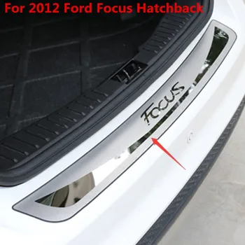 Auto styling transport gratuit din inox bara Spate Protector Pragului Pentru 2012 Ford Focus Hatchback