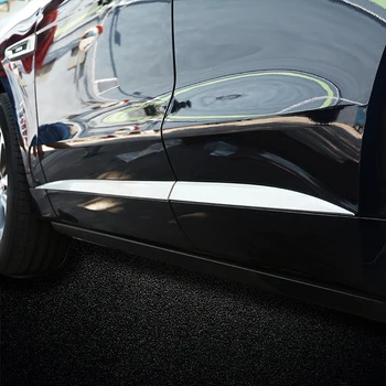 Auto Styling Ușa Laterală a Corpului Fusta Benzi de Turnare Capac Capitonaj Protector Placa Autocolant Pentru Jaguar F-PACE f ritm X761 2016 2017 2018