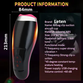 Auto Încălzire Supt Masturbator Cupa Smart Pulse Lanterna vagin Vibrator real pizde sex fara preludiu Sex Jucărie electrice de sex Masculin masturbator