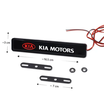 Autocolant auto frontal capota grila logo-ul cu LED-uri decorative de lumină pentru KIA Cerato, Sportage, R K2 K3 K5 RIO 3 4 sorento accesorii Auto