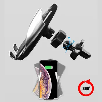 Automat inteligent de Prindere Masina Încărcător Wireless Pentru IPhone Xs Max 8 7 Plus XR Masina Suport de Telefon, Încărcător Rapid de Aerisire Soclului