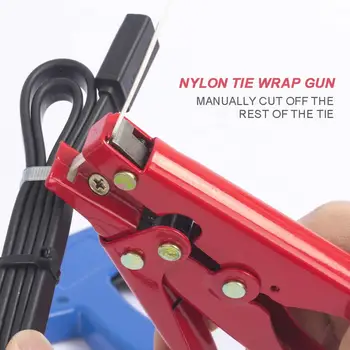 Automat Tensiunea De Nailon Zip Cravata Cablu Clește Din Oțel Carbon De Înaltă Clemă Arma Instrument Portabil De Fixare Legat De Tăiere Gadget-Uri