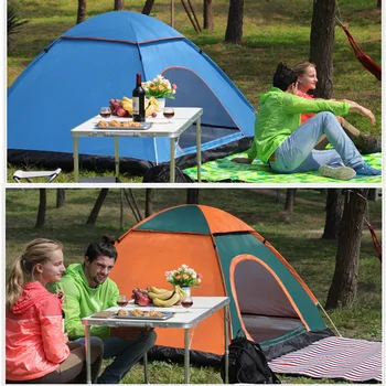 Automată Pop-Up În Aer Liber Camping Cort 1-4 Persoana Familie Mai Multe Modele Ușor De A Deschide Drumeții Care Pleacă Corturi Ultrausoare Adăpost De Soare