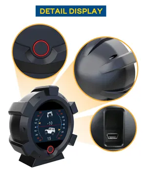 AUTOOL X95 de Înaltă precizie Multifunctional GPS Panta Metru de Masina HUD Inclinometer Vitezometru KM/H MPH Alarma Pentru Masina