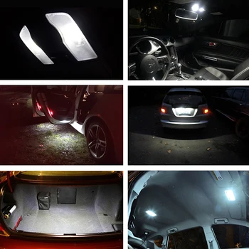 AUXITO 10buc T10 LED Lumini Auto W5W 6000K Alb Lămpii de Interior pentru BMW E46 E60 E90 E91 E92 E93 F10 F20 F30 E87 E53 E36 X5 X3