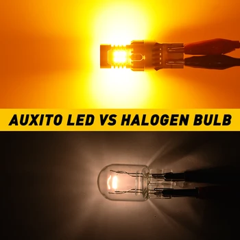 AUXITO 2x Nr Hyper Flash T20 W21W WY21W 7440 7443 W21 5W LED Semnalizare Bec Amber Canbus Pentru Ford F150 F250 F350 Mustang
