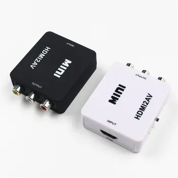 AV La HDMI compatibil Hd Converter Composite AV Cvbs 3Rca Să compatibil HDMI 1080P Convertor Adaptor Video Upscaler Hd