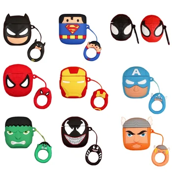 Avengers Marvel Spiderman Venin Iron Man, Hulk, Thor Cazuri pentru Airpods 1/2 TWS Capac Cască de Acțiune figurine Jucarii pentru Adulti Cadouri