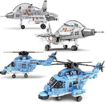 Avion Elicoptere Avion de Aeronave Blocuri Militare, de Poliție SWAT Armata Pilot Cifre Technic City Cărămizi Jucarii pentru Copii