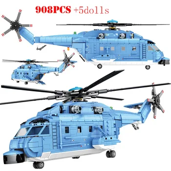 Avion Elicoptere Avion de Aeronave Blocuri Militare, de Poliție SWAT Armata Pilot Cifre Technic City Cărămizi Jucarii pentru Copii