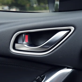 AX Chrome Interior Mânerul Interior al Portierei Prinde Vasul se Acoperă Cana de Echipare Cadru Garnitura Surround Pentru Mazda 3 Axela 2016 2017 2018