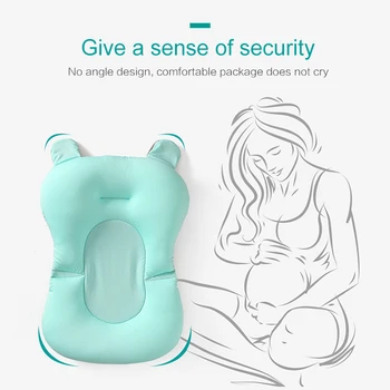 Baby Bath Seat Suport Saltea Pliabil Baby Cadă Pad & Scaunul Nou-Născutului Cadă Perna Pentru Sugari Anti-Alunecare Moale Confort Corpul Pernei