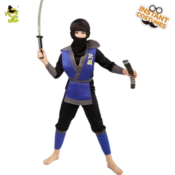 Baietelul Ninja Costum Clasic Albastru Ninja Cosplay Costum Carnaval Party Dress Up Halloween Costum De Performanță