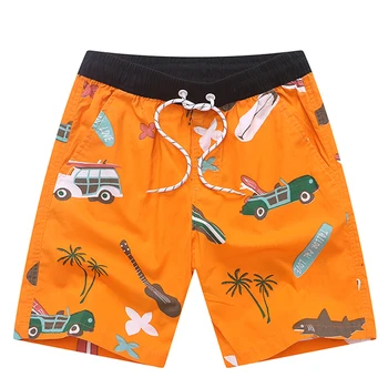 Baieti pantaloni Scurți de Plajă Portocaliu pantaloni scurți de vară pentru Copii pantaloni Scurți pentru Copii Beach Surf Costume de baie Copii Rapid Uscat, Costume de baie, Pantaloni de Plajă 7-15Y
