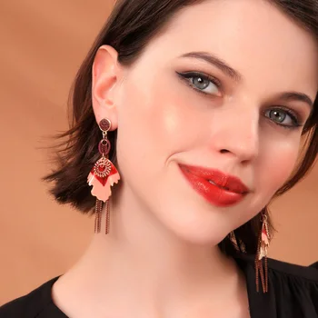 BALANBIU Vânzare Clearance-ul la Modă Picătură Cercei Pentru Femeile Delicate de Floare de Cristal Cercei Reducere Mare Moda Bijuterii en-Gros