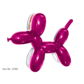 Balon roz câine 4D Master artist Jason Freeny asamblate mini perspectiva anatomie os