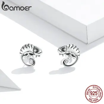 Bamoer Simplu Ursi Drăguț Stud Cercei pentru Femeile Argint 925 Ureche Ace Bijuterii 2020 Nou Design cercel Brincos SCE949