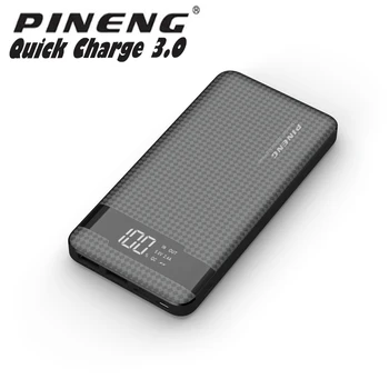 Banca de putere PINENG PN 961 10000mAh/PN 962 20000mAh Dual USB Portabil Baterie Externă de Încărcare Rapidă Wireless Solar / Transport maritim de