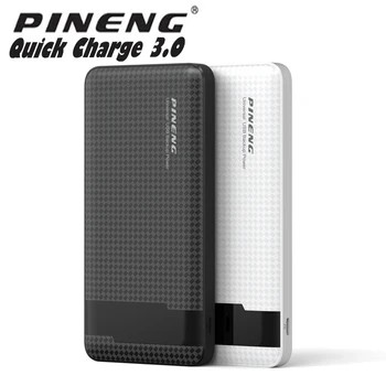 Banca de putere PINENG PN 961 10000mAh/PN 962 20000mAh Dual USB Portabil Baterie Externă de Încărcare Rapidă Wireless Solar / Transport maritim de