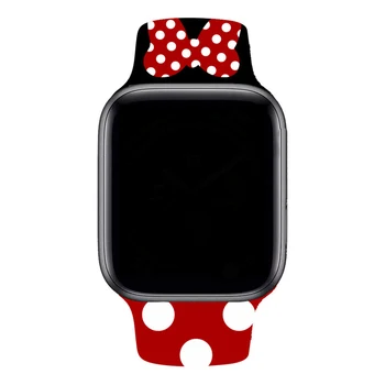 Banda de silicon Pentru Apple Watch Seria 6 5 4 3 2 1 desen Animat Mouse-Cadru de Caz Pentru IWatch 44mm 40mm 38mm 42mm Minnie Bratara Curea