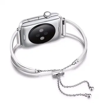Banda din Oțel inoxidabil Pentru Apple Watch 4 5 benzi 40mm 44mm brățară Brățară curea pentru iwatch serie 3/2/1 38mm 42mm correa femei bărbați