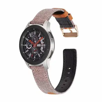 Bandă de țesătură pentru samsung galaxy watch 46mm s3 bratara Ticwatch pro pentru amazfit 1 2s ritmul bratara Huawei watch GT 2 pro curea