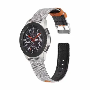 Bandă de țesătură pentru samsung galaxy watch 46mm s3 bratara Ticwatch pro pentru amazfit 1 2s ritmul bratara Huawei watch GT 2 pro curea