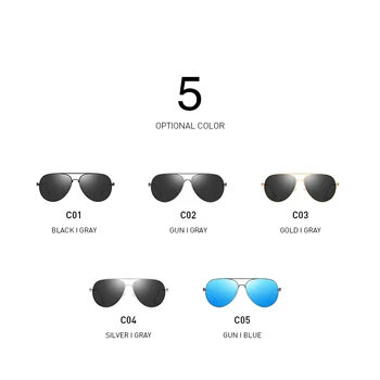 BANMAR DESIGN de BRAND Pilot Bărbați ochelari de Soare Polarizat Cadru Metalic Anti-Orbire Oglindă Lentile de Moda de Pescuit Ochelari de Soare de sex Masculin UV400