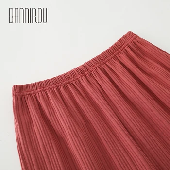 BANNIROU Femeie Pyama Set de Primăvară Moale Sleepwear Rezultate Bumbac Acasă Haine Pentru Femei de sex Feminin Pijamale 2 Piese M-XXXL Noi 2021