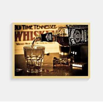 Bar, Bere, Vin, Arta De Perete Panza Pictura Whisky Nordic Poster De Perete Sticla Imaginile Pentru Camera De Zi, Club De Noapte Partid Decor Neînrămate