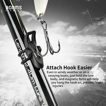 Baraje de Pescuit HK1 Magnetic Hook Keeper suporturi pentru Tijă de Pescuit Lures Cârlige Păstrarea în condiții de Siguranță și 2O Inele de Pescuit Accesorii