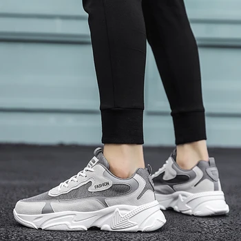 Barbati Adidasi Pantofi Casual 2020 Nou Plat Confortabil Pantofi ochiurilor de Plasă Respirabil Pantofi de Funcționare în aer liber Pantofi Adidași de Moda pentru Bărbați