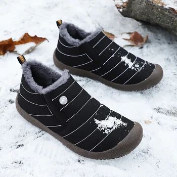 Barbati Casual Pantofi Adidași Toamna Iarna Confortabile Pantofi Pentru Bărbați Mocasini Pantofi La Comandă Slipon Plus Catifea Zăpadă Pantofi Pentru Bărbați De Mari Dimensiuni 36-48