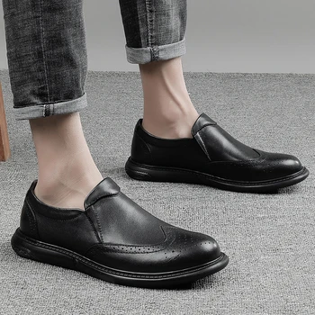 Barbati din Piele Pantofi Casual Lux Design de Brand de Înaltă Calitate Mocasini Exterior de Moda de Conducere încălțăminte de sex masculin Pantofi cu Barca #am