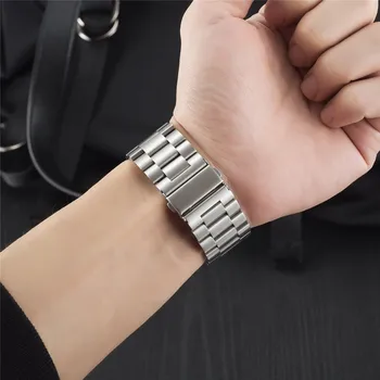 Barbati/Femei din Oțel Inoxidabil Curea pentru Apple Watch Band Serie SE/6/5/4/3/2 Negru/Brățară de Aur pentru iWatch 40mm 44mm 38mm 42mm Curea