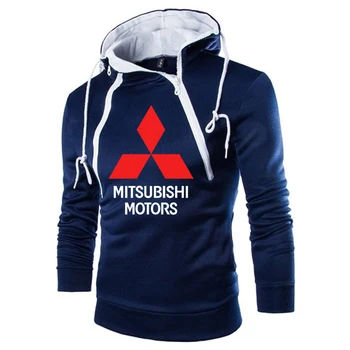 Barbati Hanorace Mitsubishi Masina Logo-ul de Imprimare Tricou Primavara Toamna de Moda lanț Dublu de Bărbați Hoodie harajuku Casual Barbati pulover
