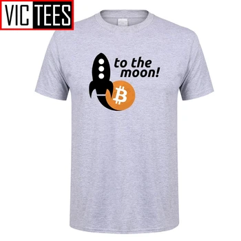 Barbati Tricou Bitcoin Pentru Luna De Tineret Crewneck Tshirs Hot Bumbac De Vânzare Oameni De Imprimare Pe Tricouri