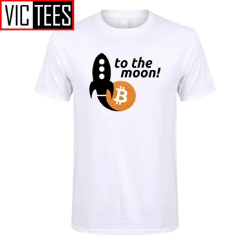 Barbati Tricou Bitcoin Pentru Luna De Tineret Crewneck Tshirs Hot Bumbac De Vânzare Oameni De Imprimare Pe Tricouri