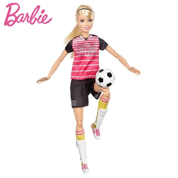 Barbie Varietate de Modelare Sport Set Fotbal Taekwondo Arte Martiale Skateboard Barbie MB Realitate Papusa Moale Sortiment DVF68 Cadou