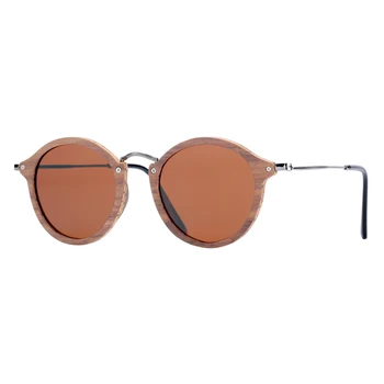 BARCUR Natural de Nuc Negru Bărbați ochelari de Soare Polarizat de Lemn Ochelari de Soare Femei Cu ambalajul Original