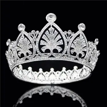 Baroc Coroana de Mireasă Frizură Copac Diademe de Aur și Coroane Printesa Regina Diadema Mireasa, bijuterii de Păr Accesorii de Par de Nunta
