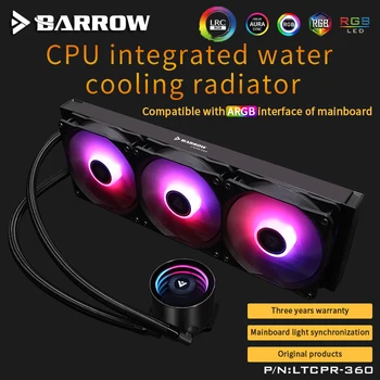 Barrow PC Caz de Răcire cu Apă Kit 360mm Ventilator Radiator Integrat CPU cooler Ventilator Radiator Pompa + Bloc CPU + Ventilator de Răcire a Clădirii