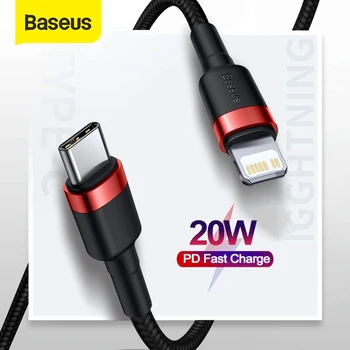 Baseus 20W USB de Tip C pentru Cablu Lightning pentru iPhone 12 Pro Max PD Încărcare Rapidă USB-C Cablu de Încărcare pentru iPhone 12 11 Pro