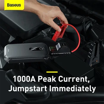 Baseus Auto Portabil Jump Starter Dispozitivul Power Bank de Urgență 12000mAh de Mare Putere Auto 12V Baterie Booster Auto Dispozitiv de Pornire