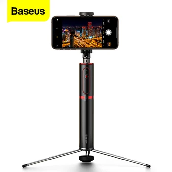 Baseus Bluetooth Selfie Stick Trepied Sine Stick Wireless Pentru iPhone 11 Xiaomi mi Huawei Telefon Mobil Samsung Selfiestick Monopied