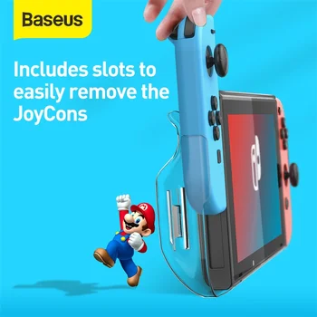 Baseus Caz Acoperire Pentru Nintendo Comutator Carte de Joc Shell Slim Greu PC-ul Clară de Protecție Plin Capac Caz Pungă Pentru Nintend Comutator Coque