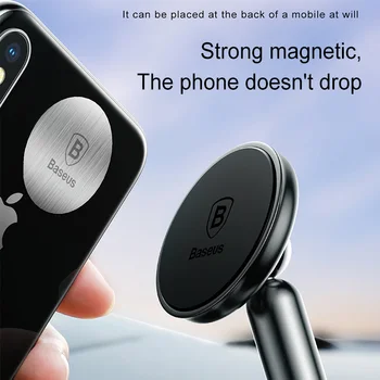 Baseus magnetic masina cu suport pentru telefon de 360 de grade rotaion Universal pentru iPhone 11 x xs Xiaomi stand Mount Universal suport Smartphone