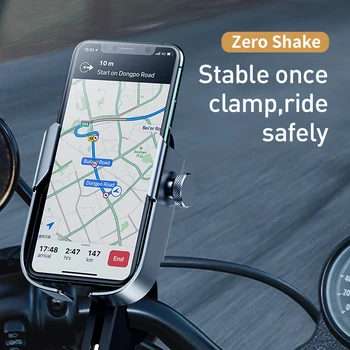 Baseus Motocicleta Suport de Telefon Rotație Stand Pentru iPhone Xiaomi Clip Ghidon Moto Biciclete Oglinda retrovizoare cu Suport pentru Telefon