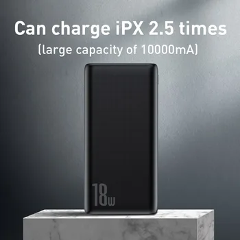 Baseus Quick Charge 3.0 Power Bank 10000mAh QC3.0 PD Tip C 10000 Powerbank Extern Portabil Încărcător de Baterie Pentru Xiaomi iPhone