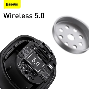 Baseus W06 TWS Bluetooth 5.0 Căști aptX Pavilioane Wireless CVC de Anulare a Zgomotului Suport de Încărcare Wireless, 300h de viață a bateriei